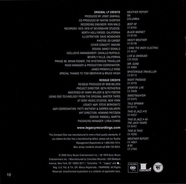 Weather Report – Black Market (CD)