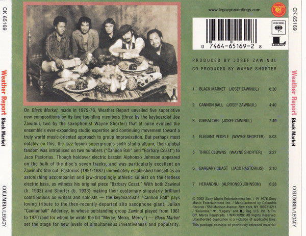 Weather Report – Black Market (CD)