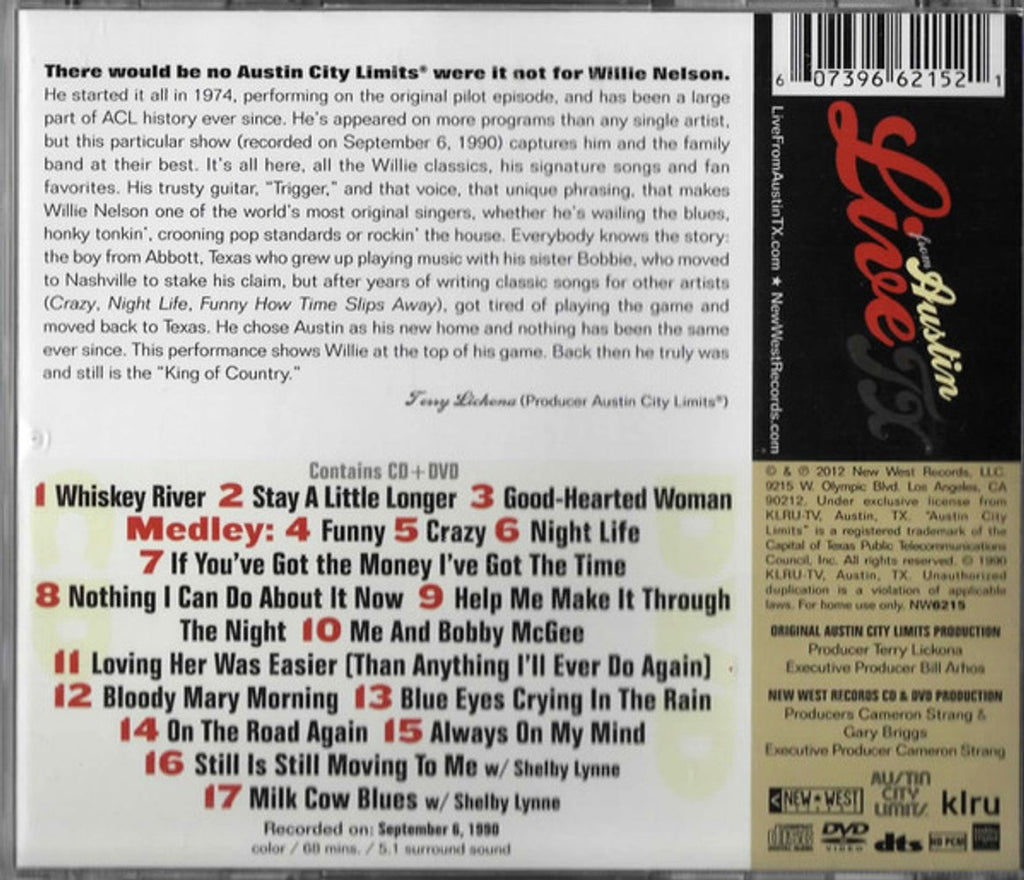 Willie Nelson – Live From Austin, TX (CD & DVD)