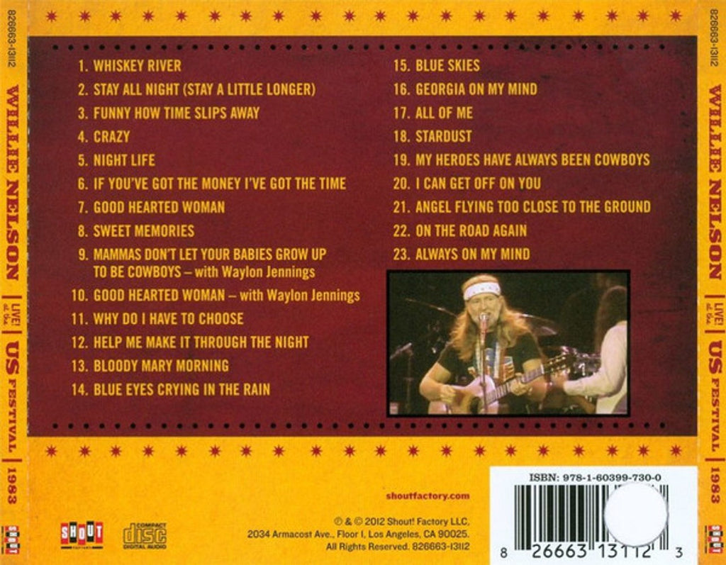 Willie Nelson – Live at the Us Festival 1983 (CD)
