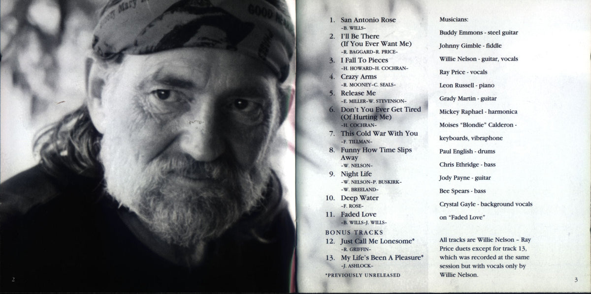 Willie Nelson & Ray Price – San Antonio Rose (CD)