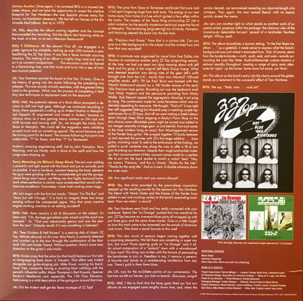 ZZ Top – Tres Hombres (LP Vinyl)