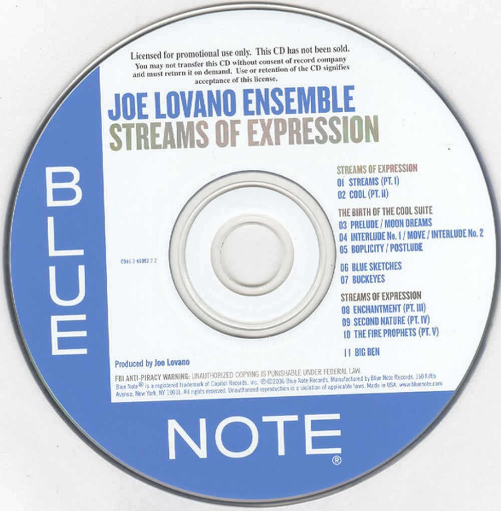 Joe Lovano Ensemble – Streams of Expression (CD)