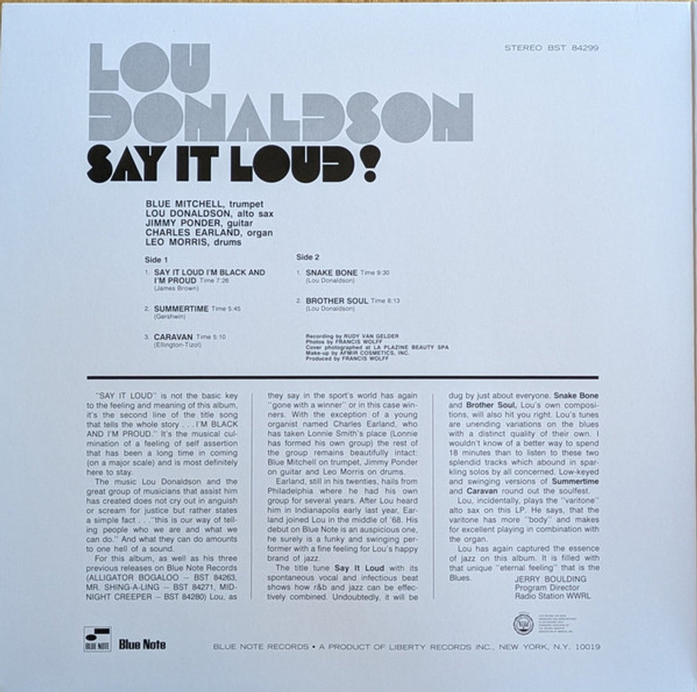 Lou Donaldson – Say It Loud (LP Vinyl)