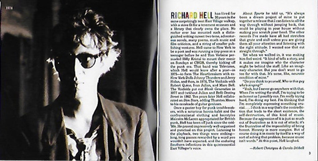 Richard Hell – Spurts: The Richard Hell Story (CD)