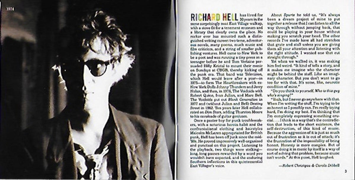 Richard Hell – Spurts: The Richard Hell Story (CD)