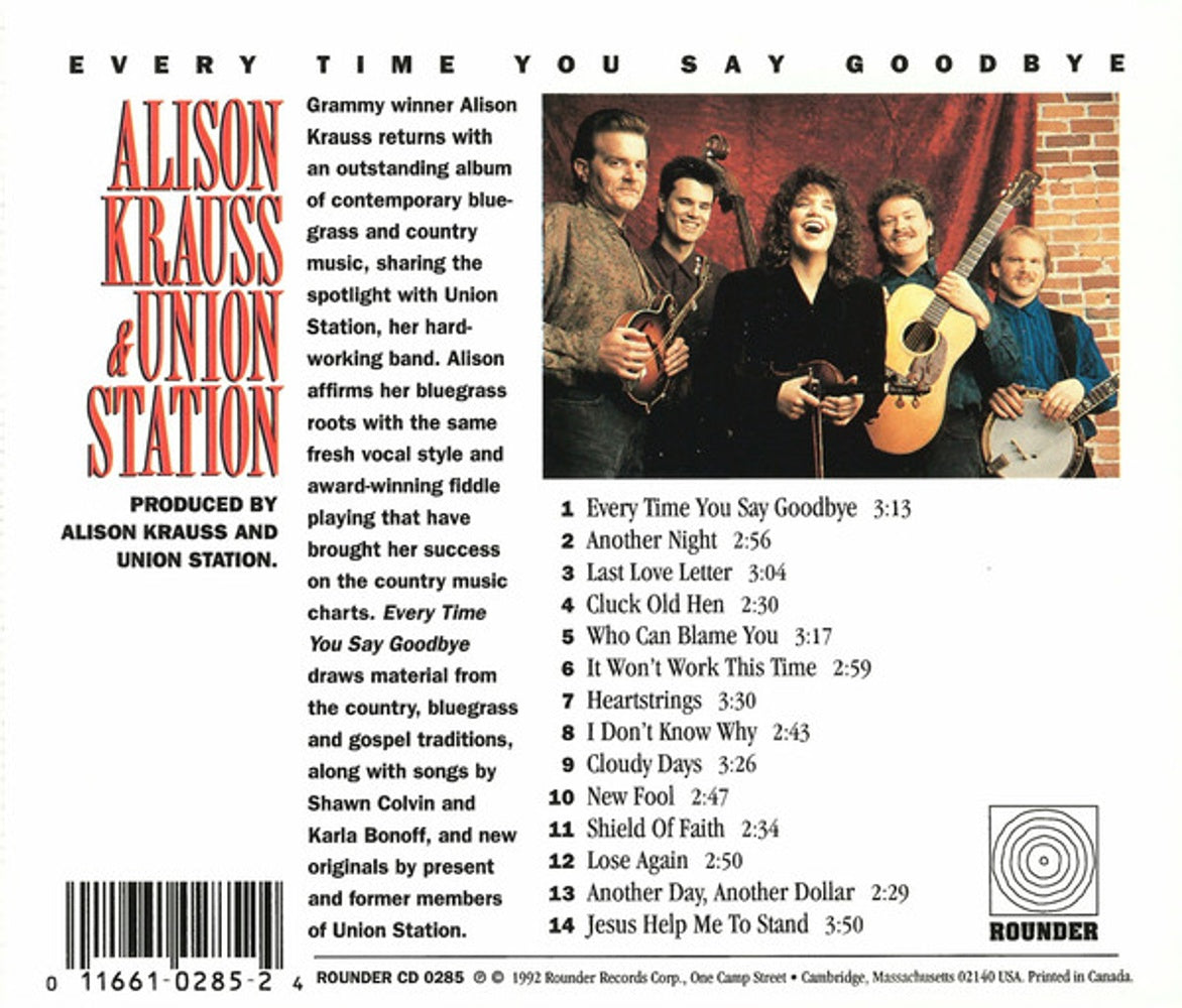 Alison Krauss & The Union Station – Every Time You Say Goodbye (CD)