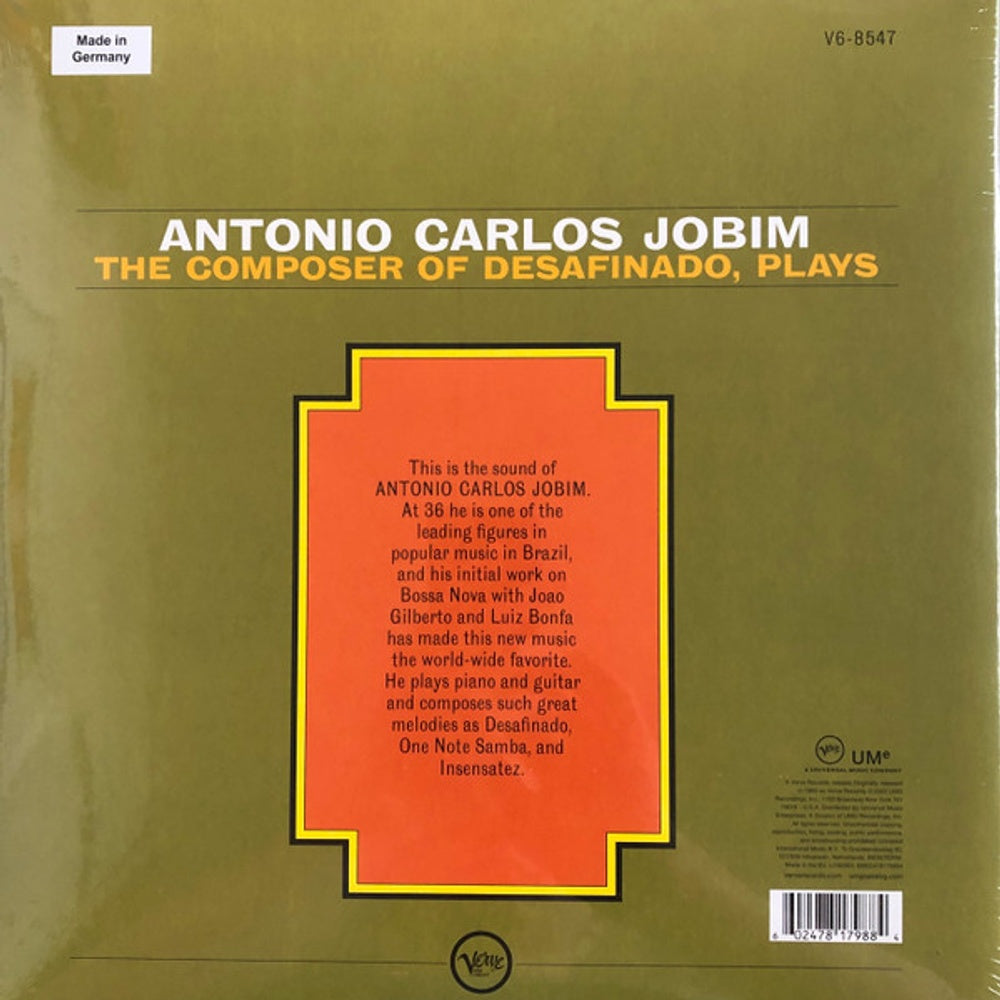 Antonio Carlos Jobim – Composer Of Desafinado, Plays (LP Vinyl)