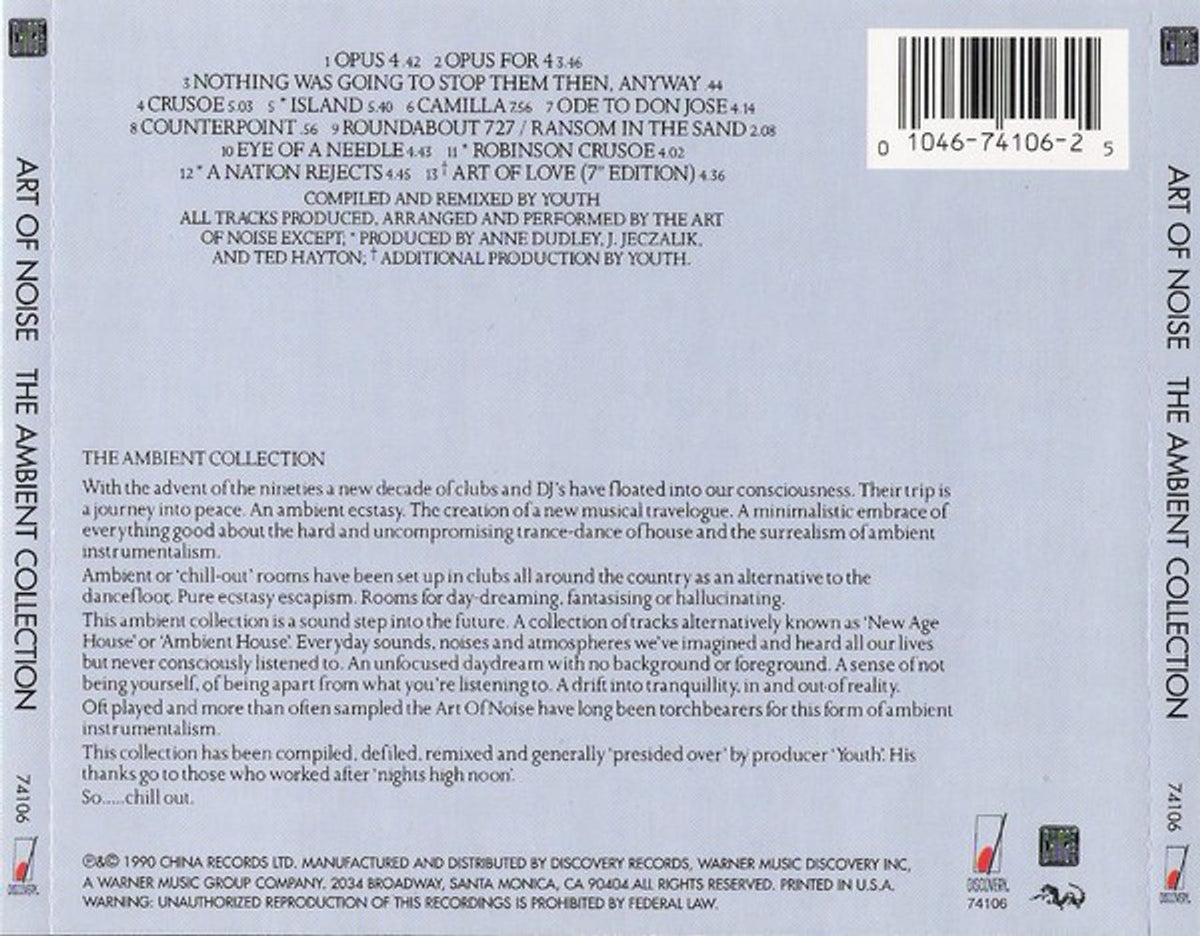 Art Of Noise – Ambient Collection (CD)