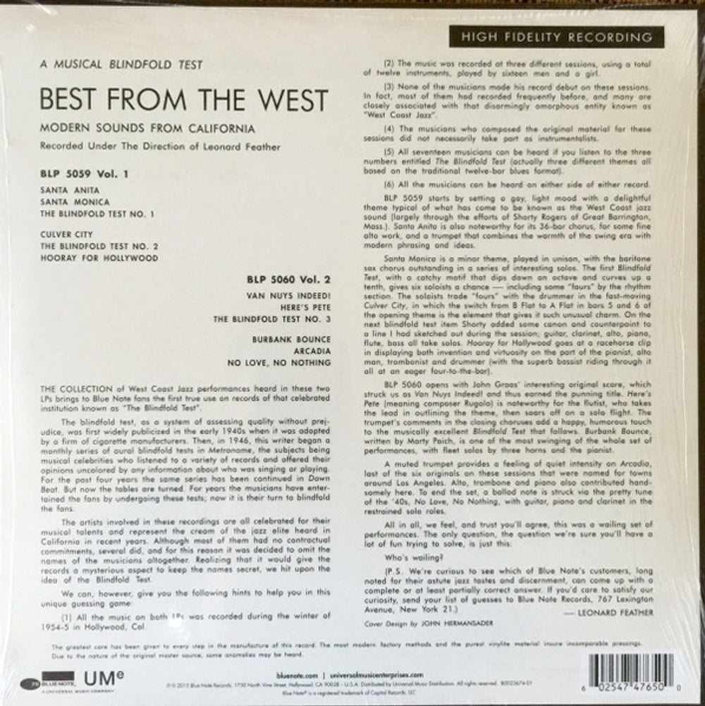 Best from the West - Modern Sounds from California, Vol 1 (LP Vinyl)