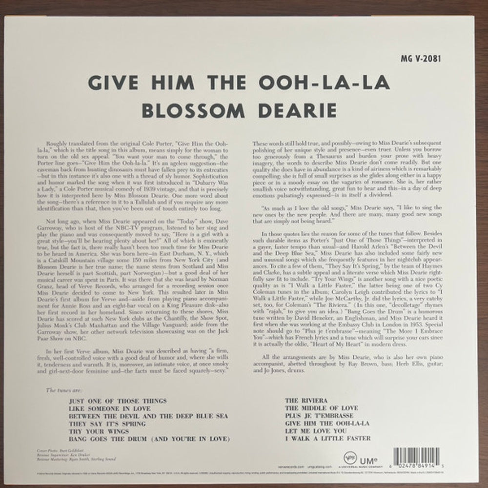 Blossom Dearie – Give Him The Ooh-La-La (LP Vinyl)