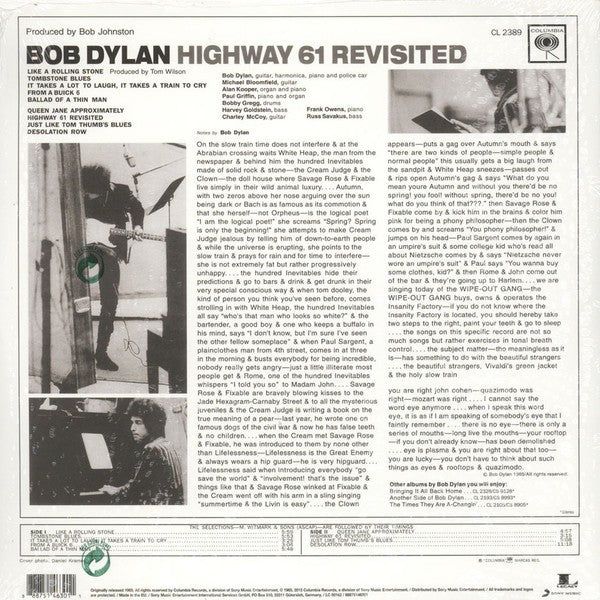Bob Dylan – Highway 61 Revisited (LP Vinyl)