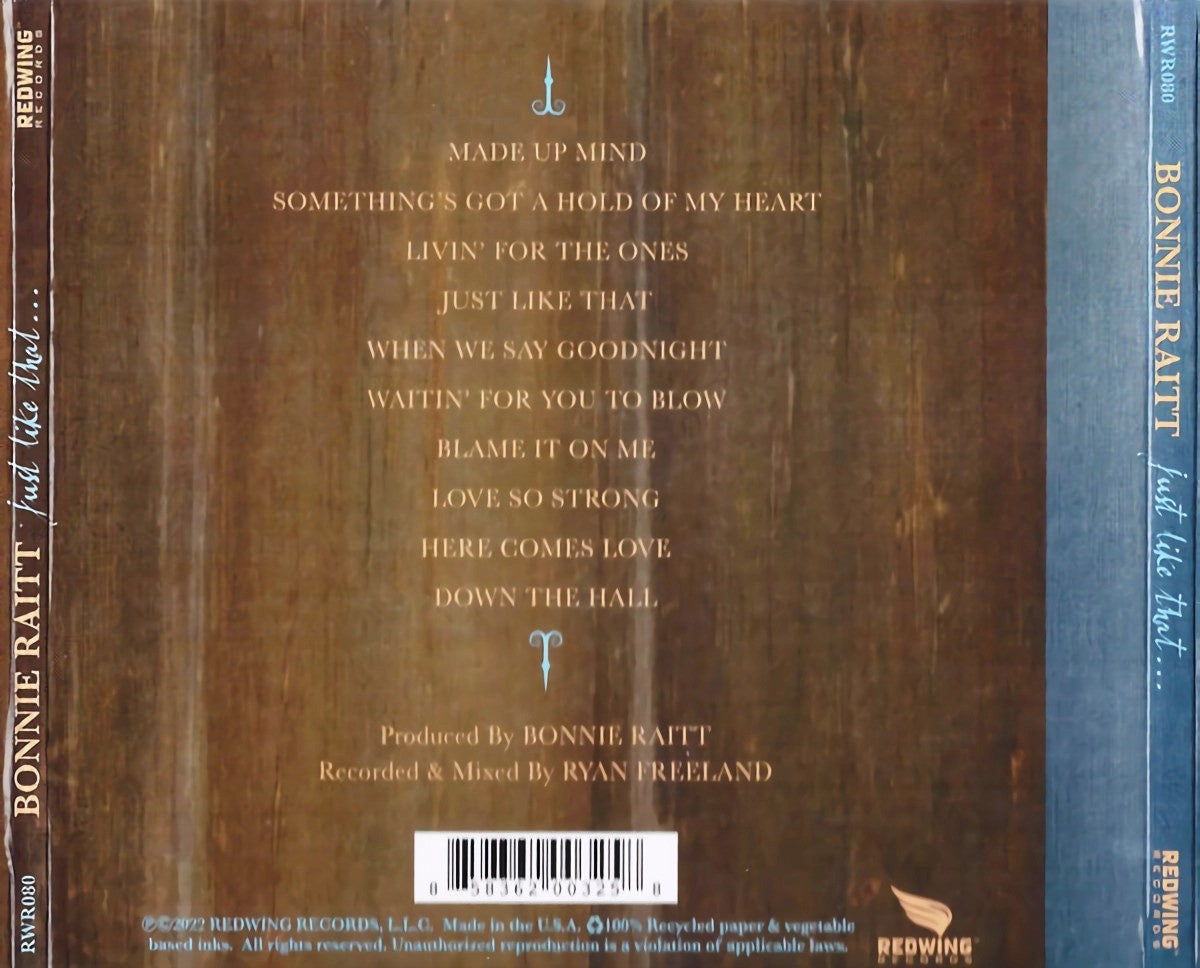 Bonnie Raitt – Just Like That... (CD)