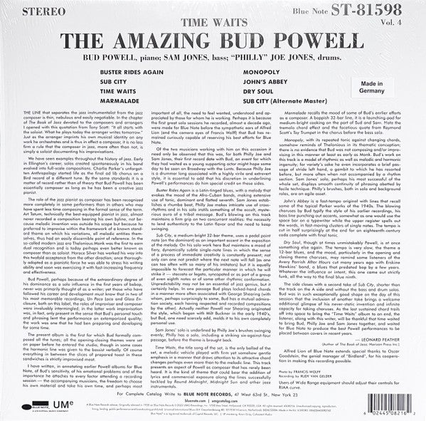 Bud Powell – Time Waits (LP Vinyl)
