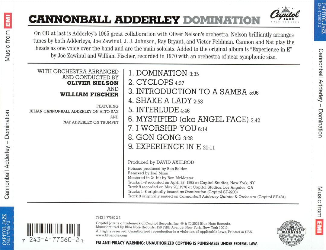 Cannonball Adderley – Domination (CD)