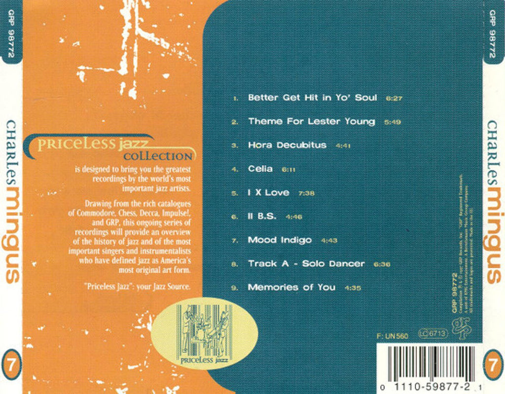 Charles Mingus – Priceless Jazz (CD)
