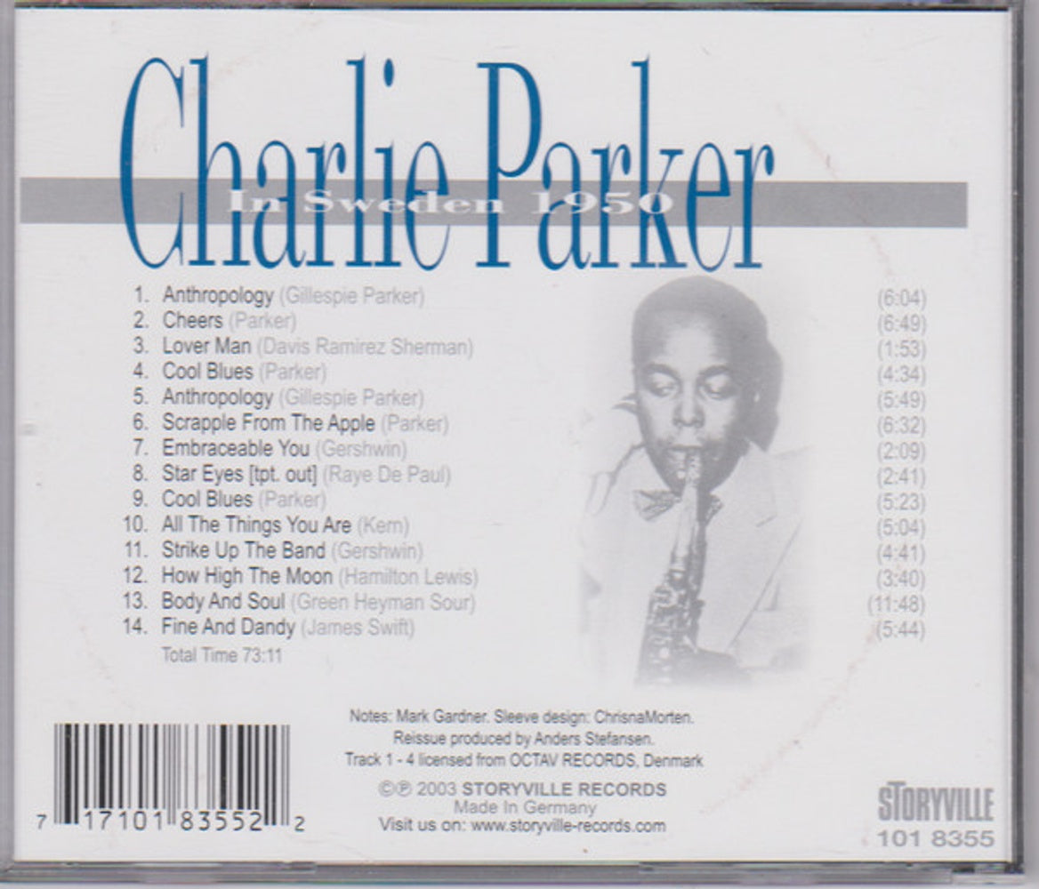 Charlie Parker – In Sweden 1950 (CD)