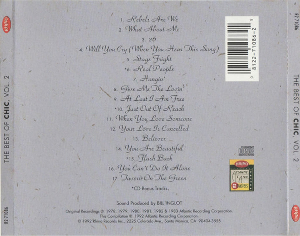 Chic – Best of Chic 2 (CD)
