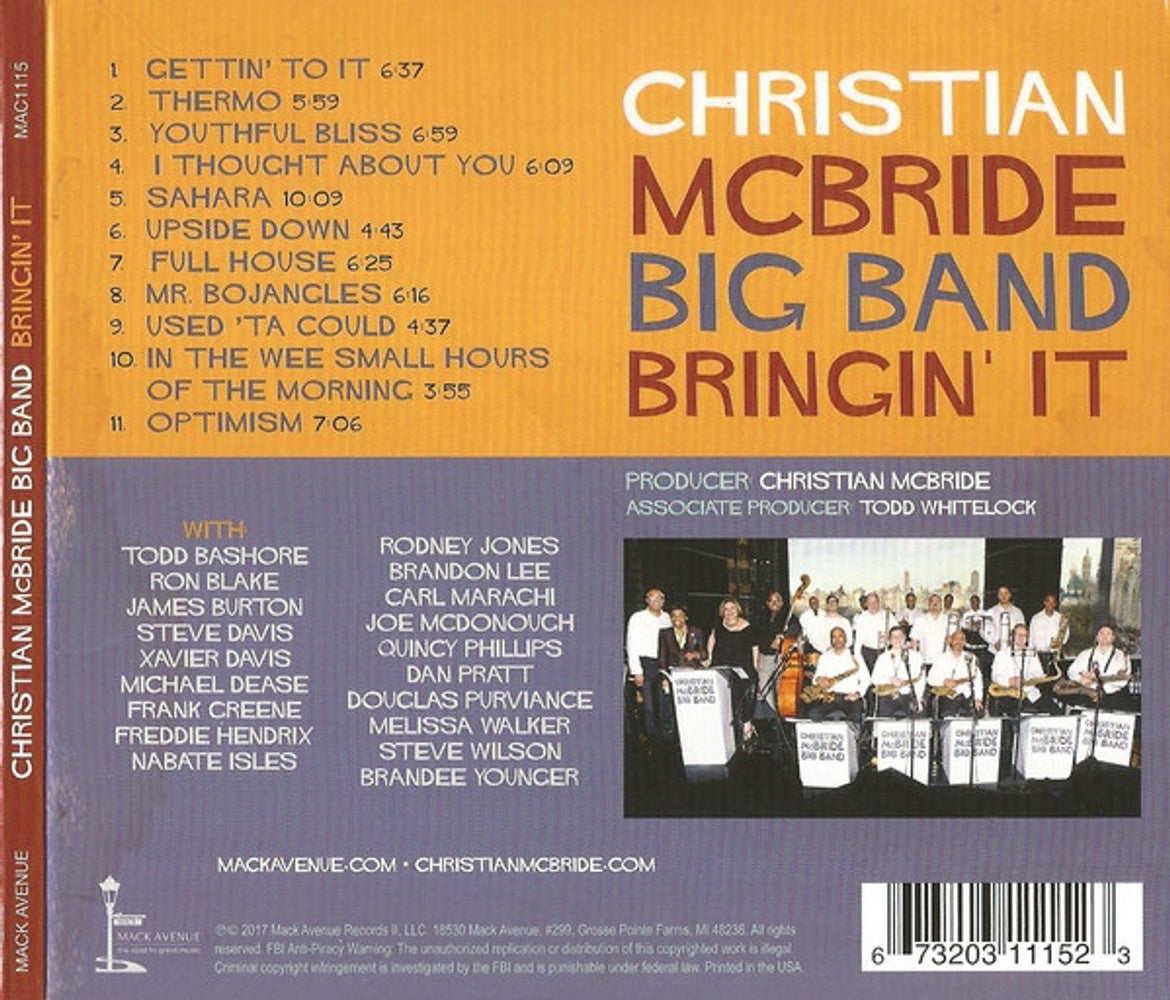 Christian McBride Big Band – Bringin' It (CD)