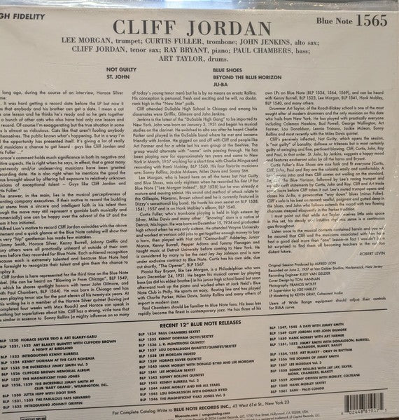 Cliff Jordan – Cliff Jordan (LP Vinyl)