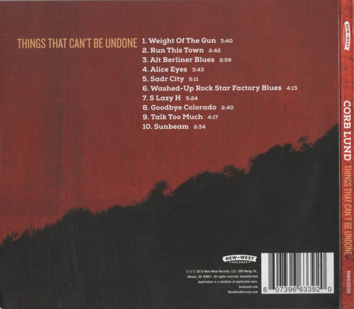Corb Lund – Things That Can't Be Undone (CD)