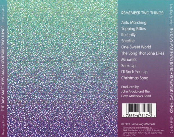 Dave Matthews Band – Remember Two Things (CD)