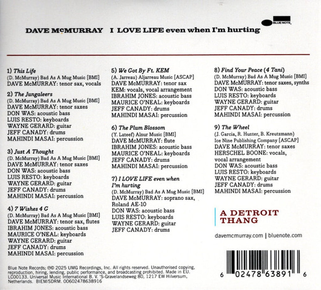 Dave McMurray – I Love Life Even When I'm Hurting (CD)