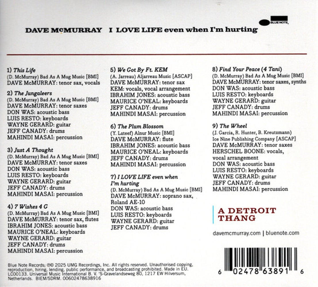 Dave McMurray – I Love Life Even When I'm Hurting (CD)