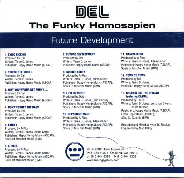 Del The Funky Homosapien – Future Development (CD)