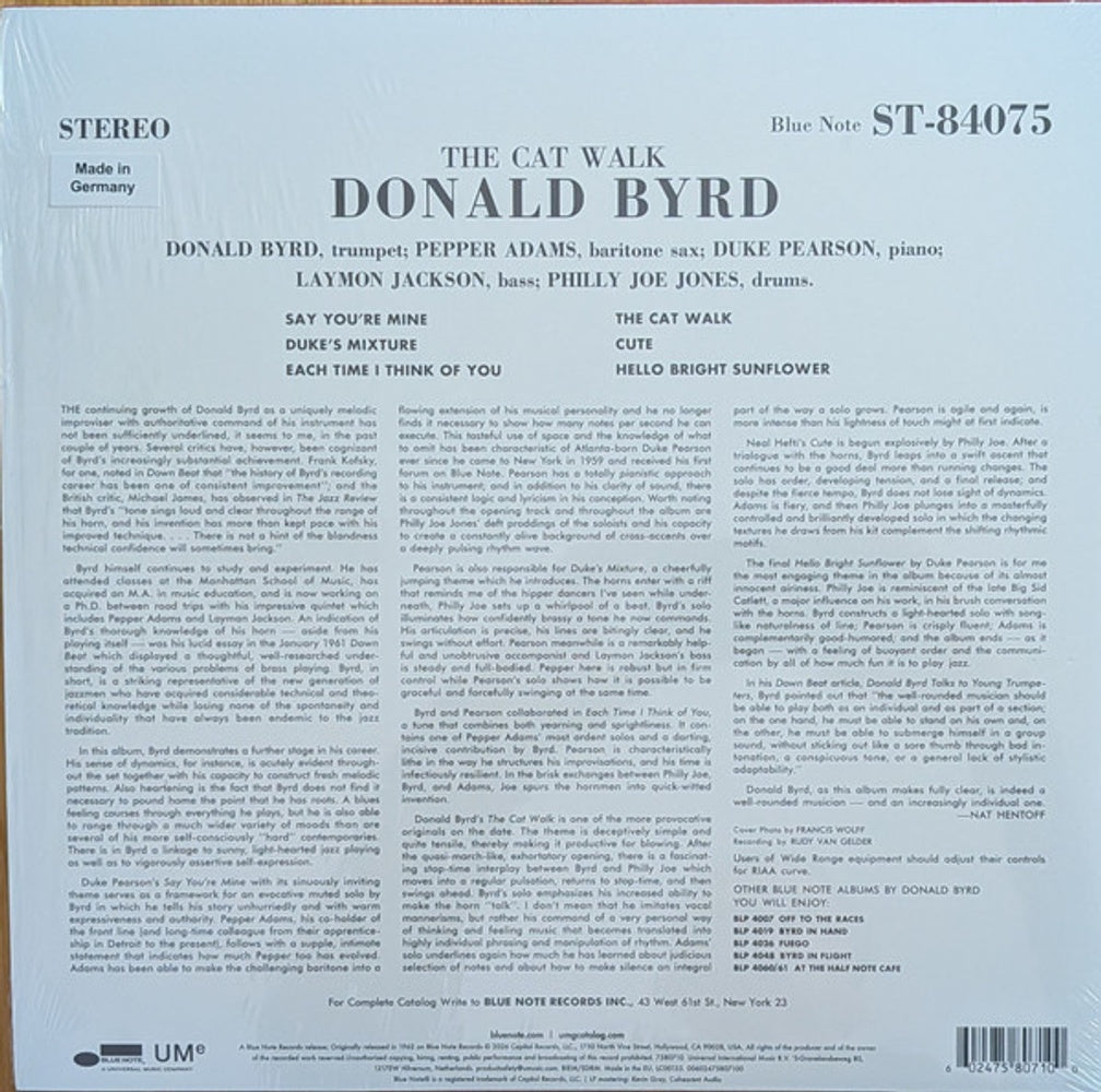 Donald Byrd – The Cat Walk (LP Vinyl)