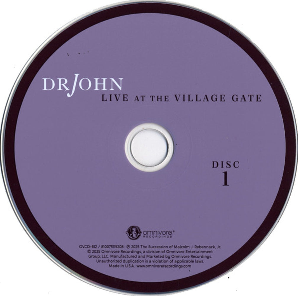 Dr John – Live At The Village Gate (2-CD)