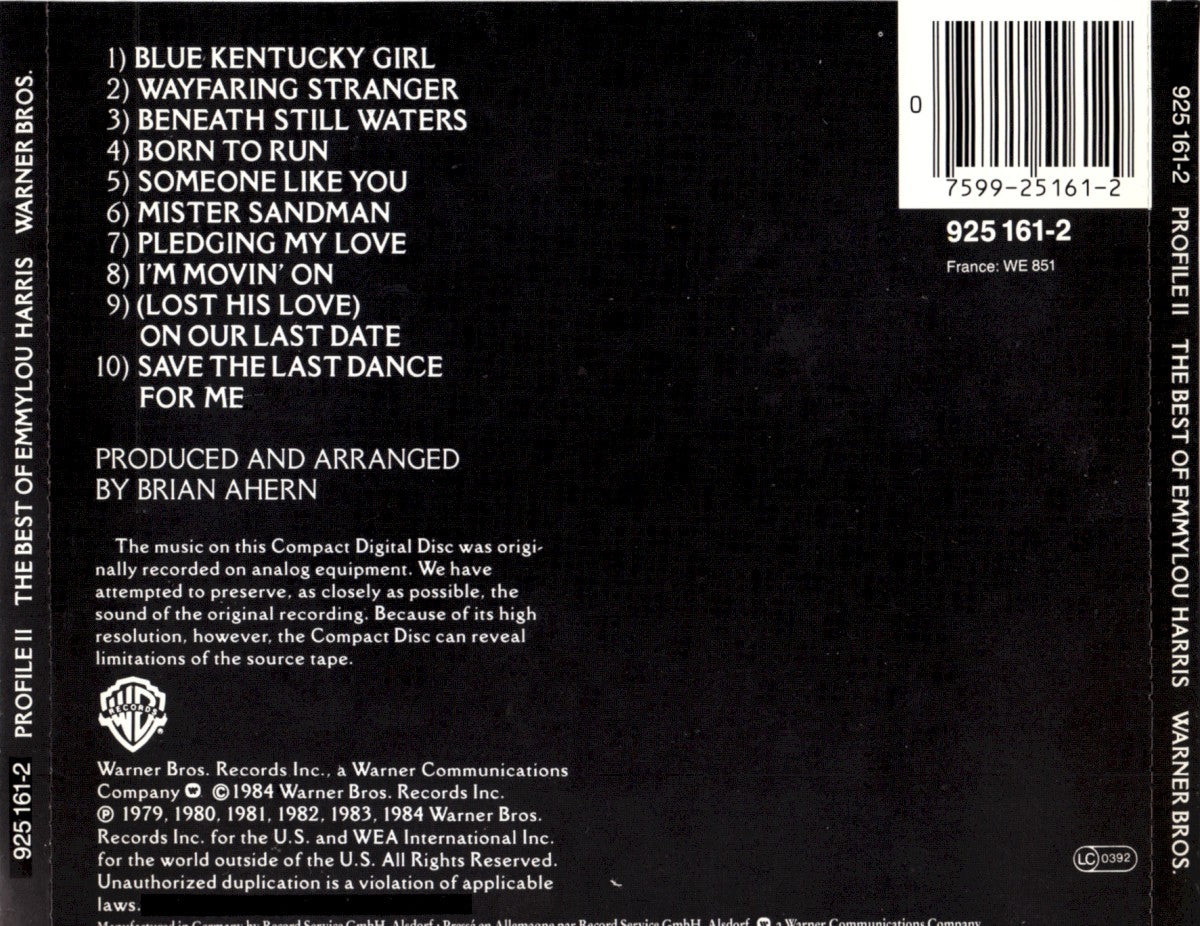 Emmylou Harris – Profile 2-Best Of (CD)