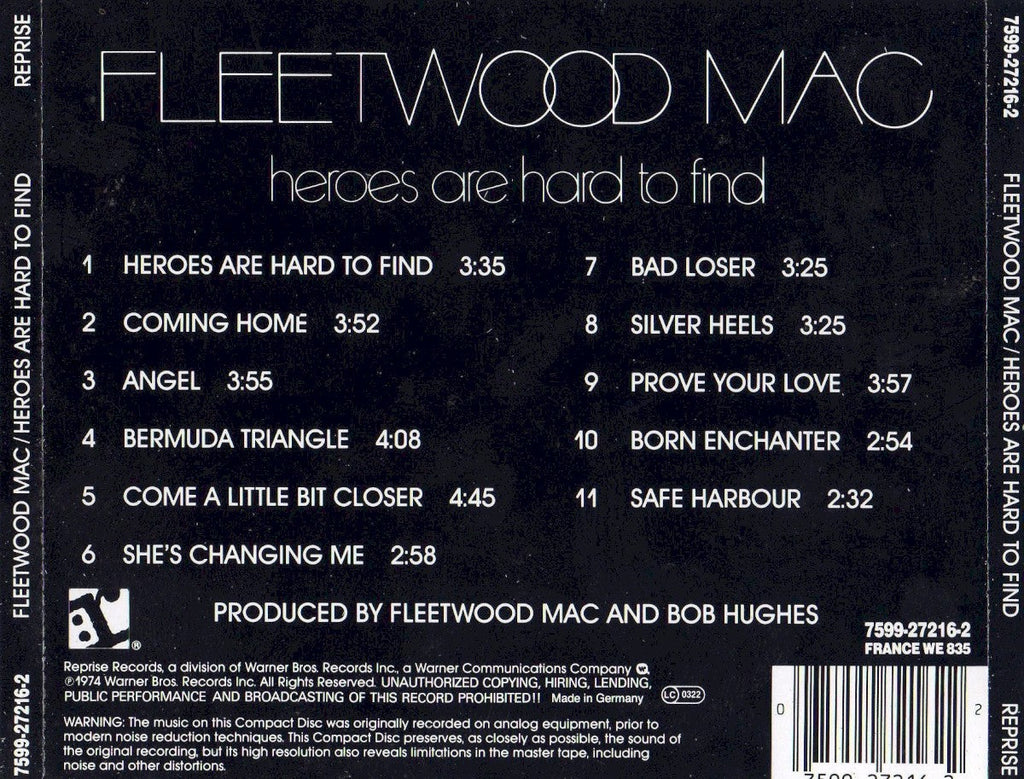 Fleetwood Mac – Heroes Are Hard To Find (LP Vinyl)