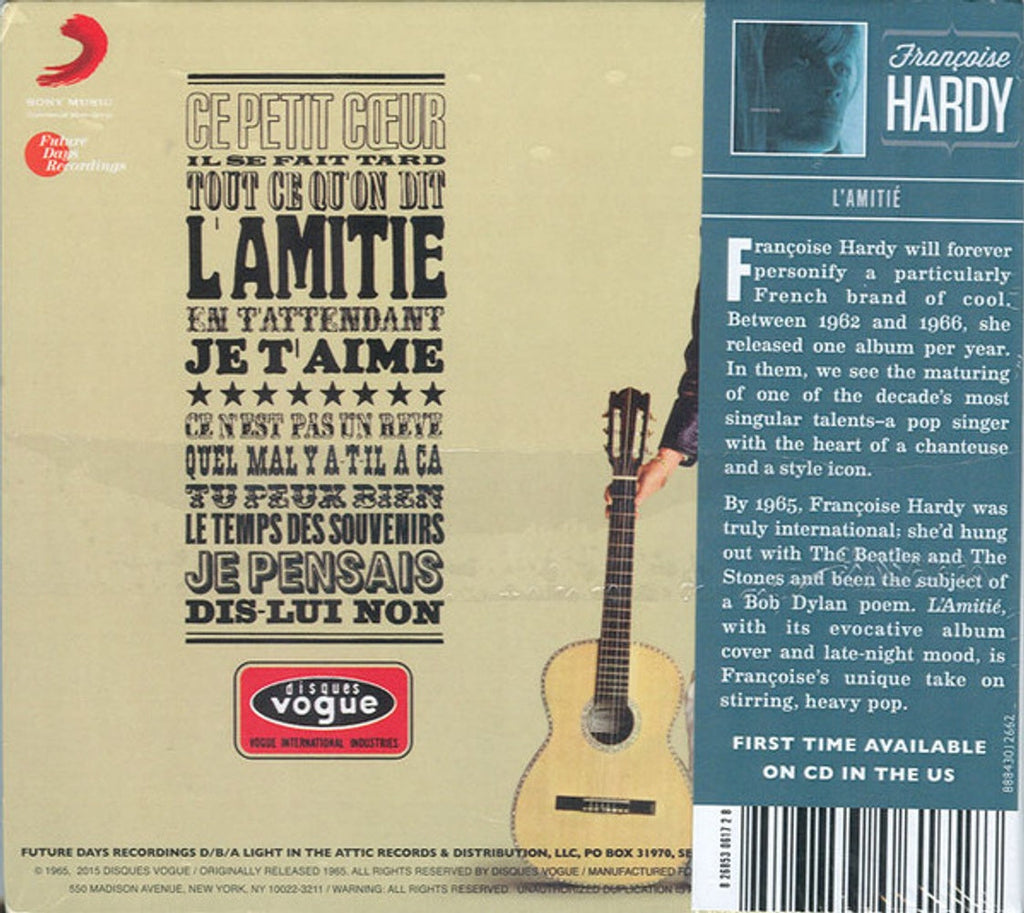 Francoise Hardy – L'amitie (CD)