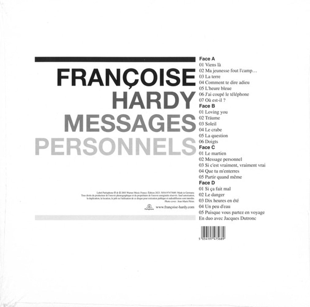 Francoise Hardy – Messages Personnels (2-LP Vinyl)