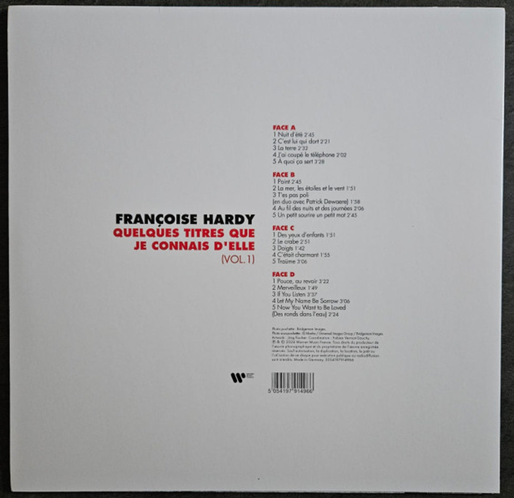 Francoise Hardy – Quelques Titres Que Je Connais (2-LP Vinyl)
