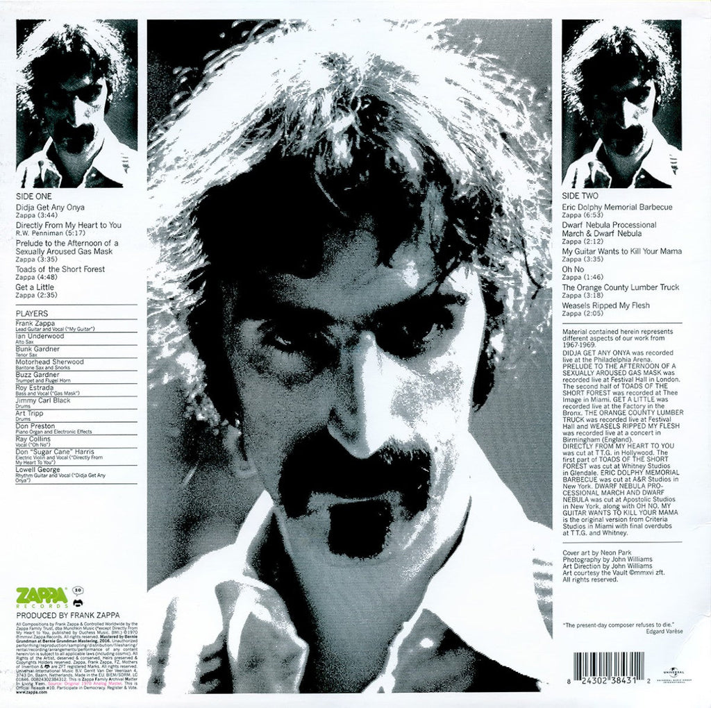 Frank Zappa – Weasels Ripped My Flesh (LP Vinyl)