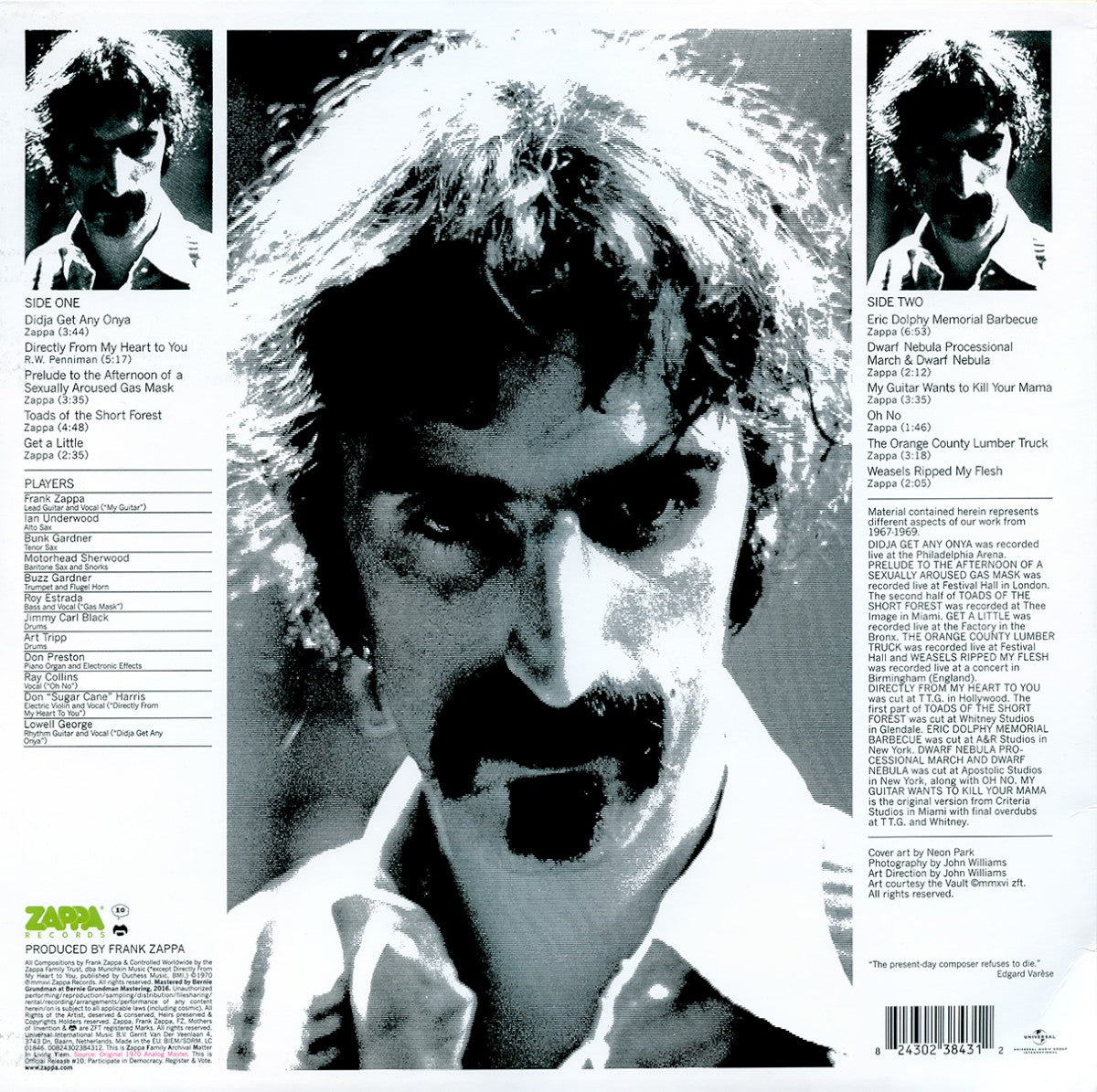 Frank Zappa – Weasels Ripped My Flesh (LP Vinyl)