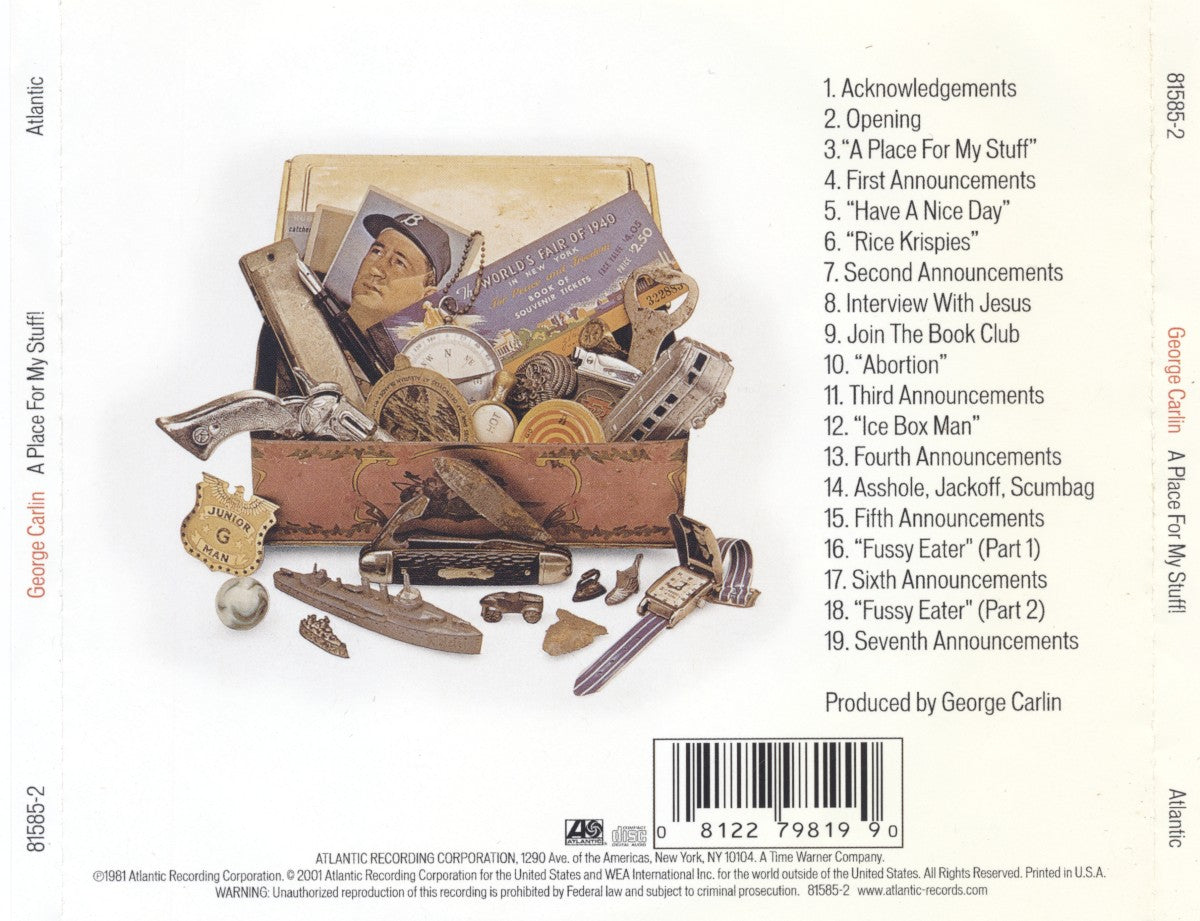 George Carlin – A Place For My Stuff (CD)