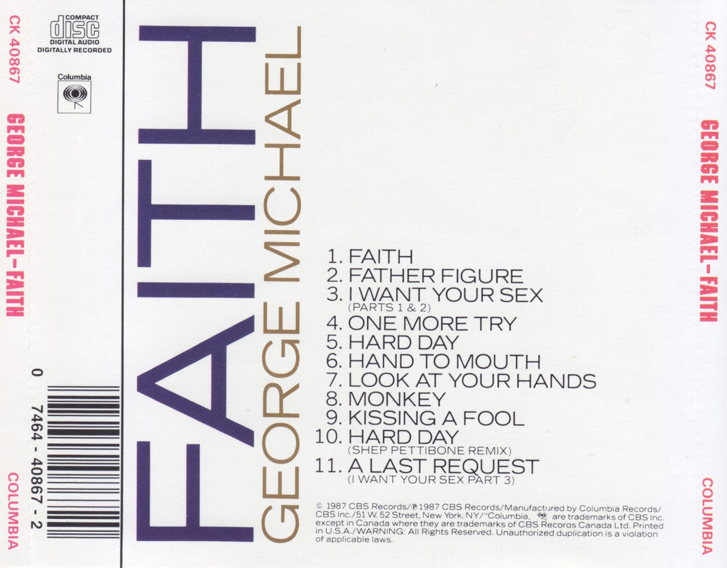George Michael – Faith (LP Vinyl)