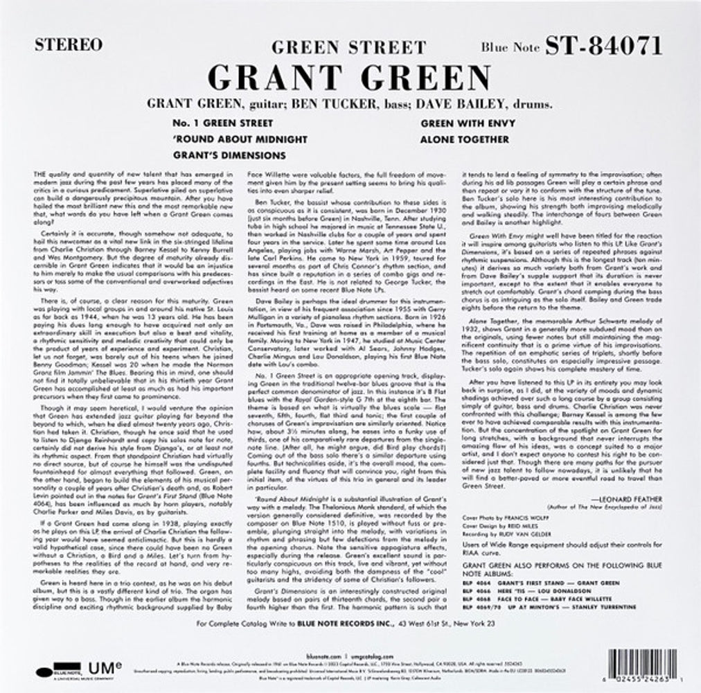 Grant Green – Green Street (LP Vinyl)