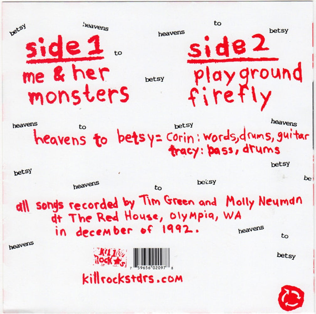 Heavens To Betsy – These Monsters Are Real (7" Vinyl)