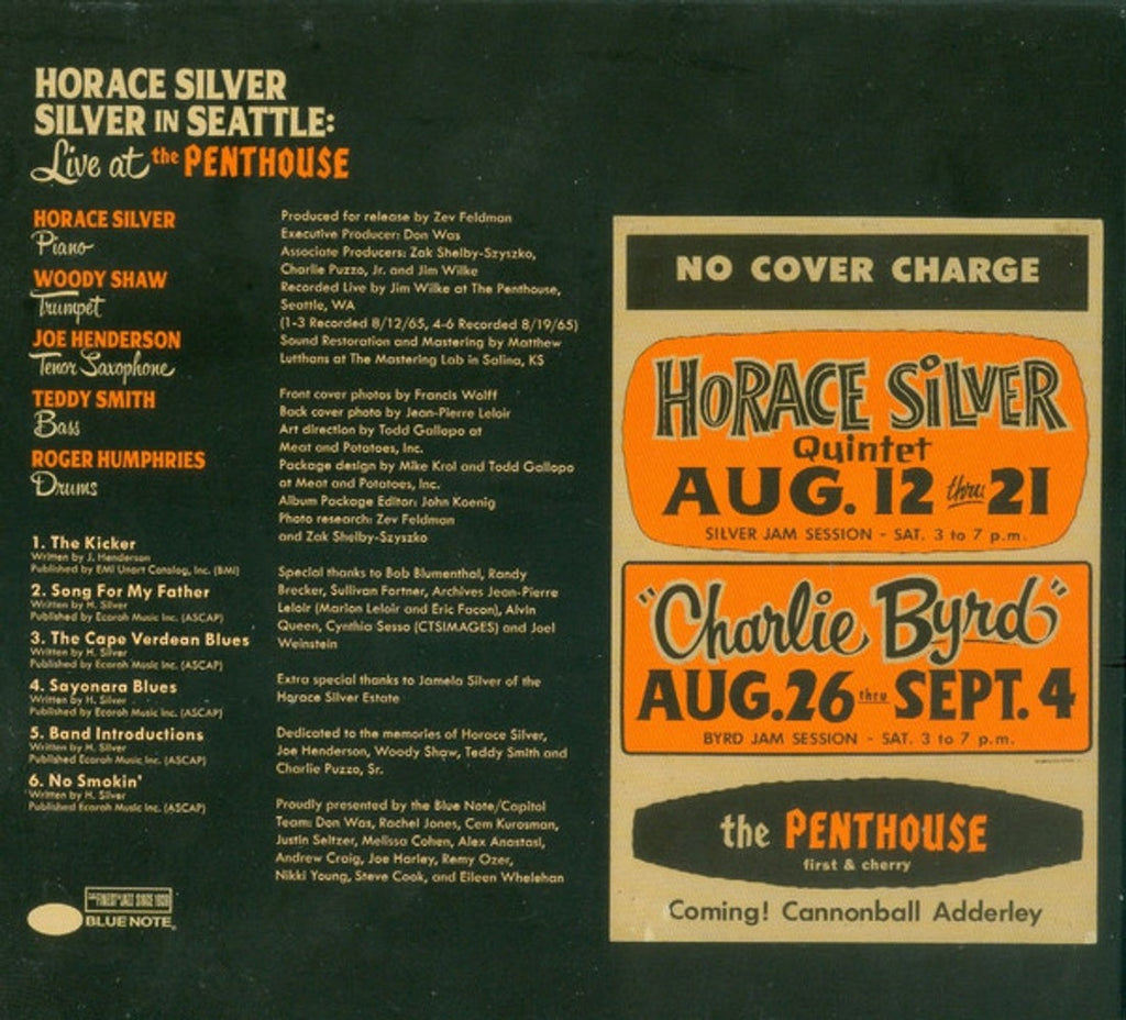 Horace Silver – Silver in Seattle: Live at the Penthouse (CD)