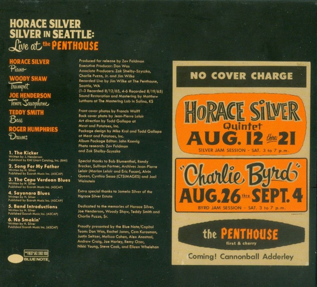 Horace Silver – Silver in Seattle: Live at the Penthouse (CD)