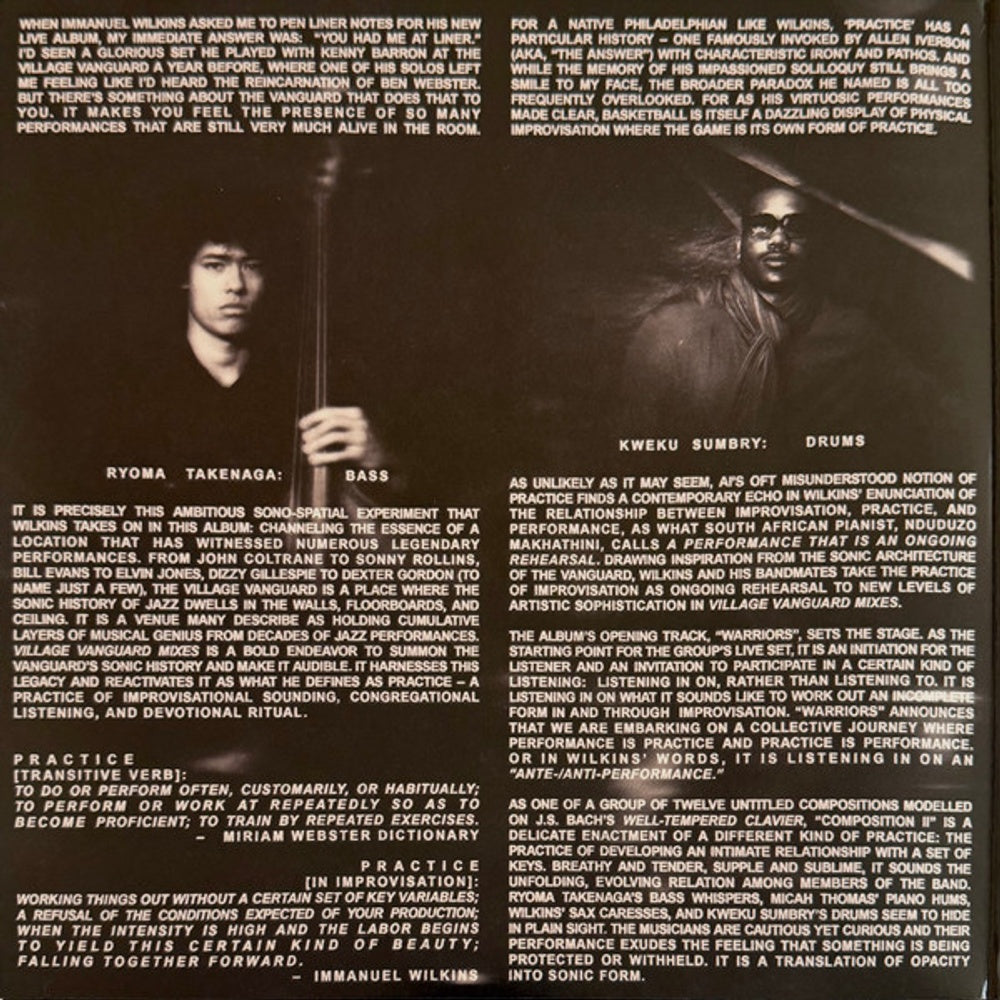 Immanuel Wilkins – Immanuel Wilkins Quartet: Live At The Village (LP Vinyl)