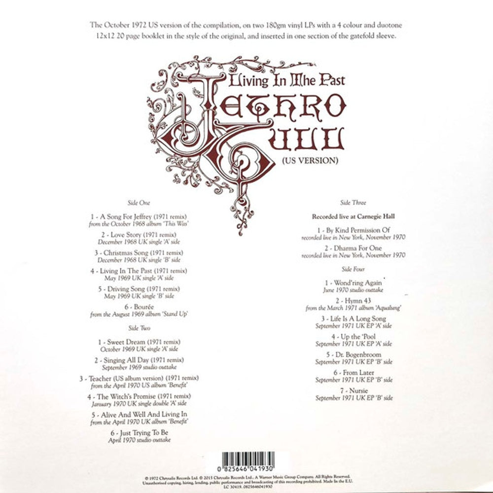 Jethro Tull – Living In The Past (2-LP Vinyl)