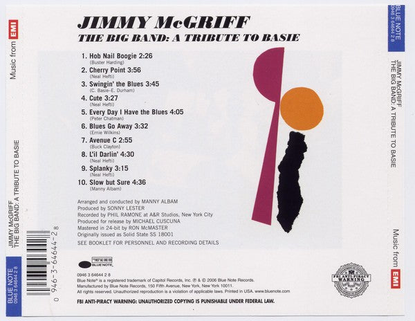 Jimmy McGriff – The Big Band: A Tribute to Basie (CD)