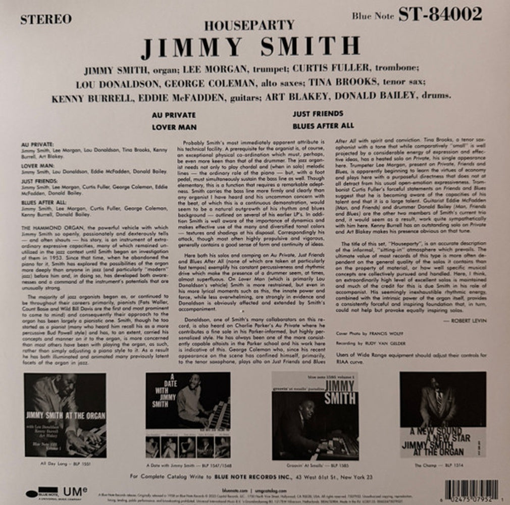 Jimmy Smith – House Party (LP Vinyl)
