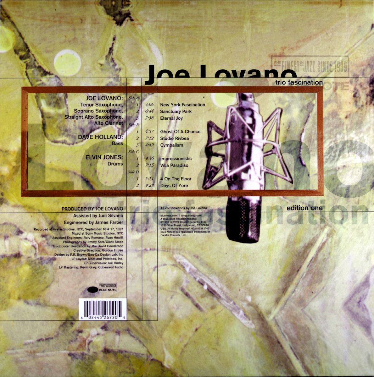 Joe Lovano – Trio Fascination (2-LP Vinyl)
