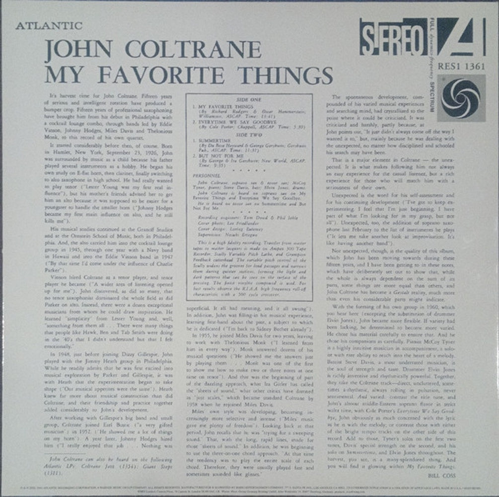 John Coltrane – My Favorite Things (LP Vinyl)